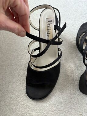Unlisted Black Strappy Block Heel Sandals